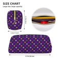 thumbnail image 4 of Rocae Purple Mardi Gras for Multifunctional Pen Organizer with Zipper Closure, Ideal for Tools, Gadgets, Cosmetics, Stationary,Travel Accessary, 4 of 5