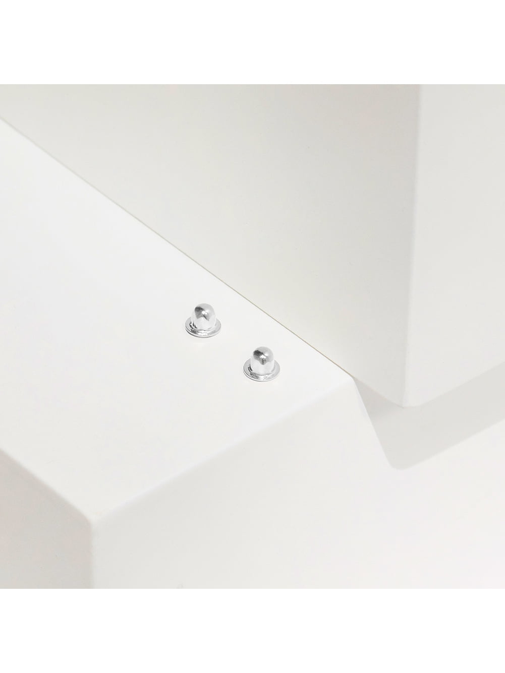 Replacement Pair (2) 14k White Gold Earring Screw Backs Fits In Season Jewelry