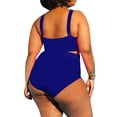 thumbnail image 2 of LANGWYQU Slim Plus Size Hollow-up One Piece Swimsuit, (Women's), 2 of 4