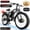 Black-White, variant on (US in Stock) 5000W Peak Dual Motor Electric Bike for Adults , 60V 25AH Removable Battery Ebike , 45-50MPH AWD 21-Speed Mountain E-Bike with 26" x 4.0 Fat Tire, Off-Road Snow EBikes