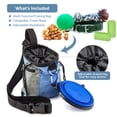 thumbnail image 2 of Dog Treat Training Pouch,Puppy Treat Bag with Collapsible Water Bowl and Built-in Poop Bag Dispenser – Blue, 2 of 6