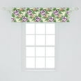 thumbnail image 2 of Ambesonne Philodendron Valance Pack of 2, Exotic Floral Bouquet, 54"X12", Pale Yellow Multicolor, 2 of 2