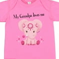thumbnail image 4 of Inktastic Aditi My Grandpa Loves Me Pink Elephant Beautiful Girls Baby Bodysuit, 4 of 5