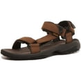 thumbnail image 6 of Teva Terra Fi Lite Men's Leather Hook And Loop Strap Sandal In Brown Size 10, 6 of 6