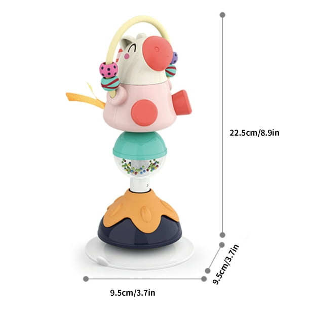 Owl High Chair Toys with Fun Suction Cup Colorful Plastic Baby