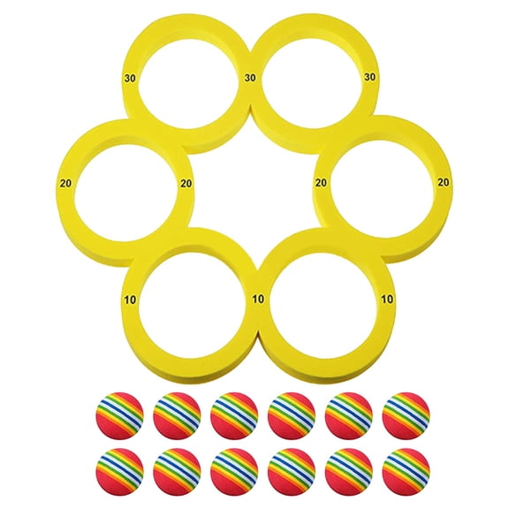 Swimming Pool Toys and G-a-mes,Floating Pool Throwing G-me Summer Swimming Pool/Beach T-oys Accessories with 12 Colorful Tossing Balls,12PCs