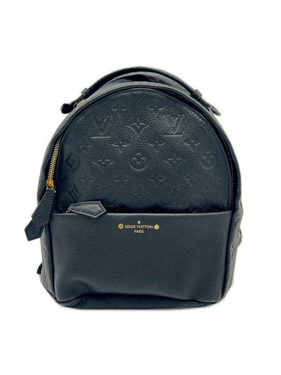 Pre-Owned LOUIS VUITTON Monogram Empreinte Sorbonne M44016 Backpack, Black Calf Leather, Women's