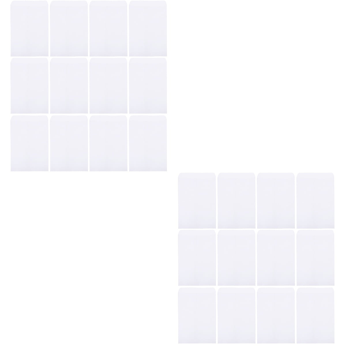 Hemoton 200 pcs  White Paper Envelope Open End Self Seal Envelopes Open End Self Seal Envelopes for Home Mailing Documents Office Business Legal School White