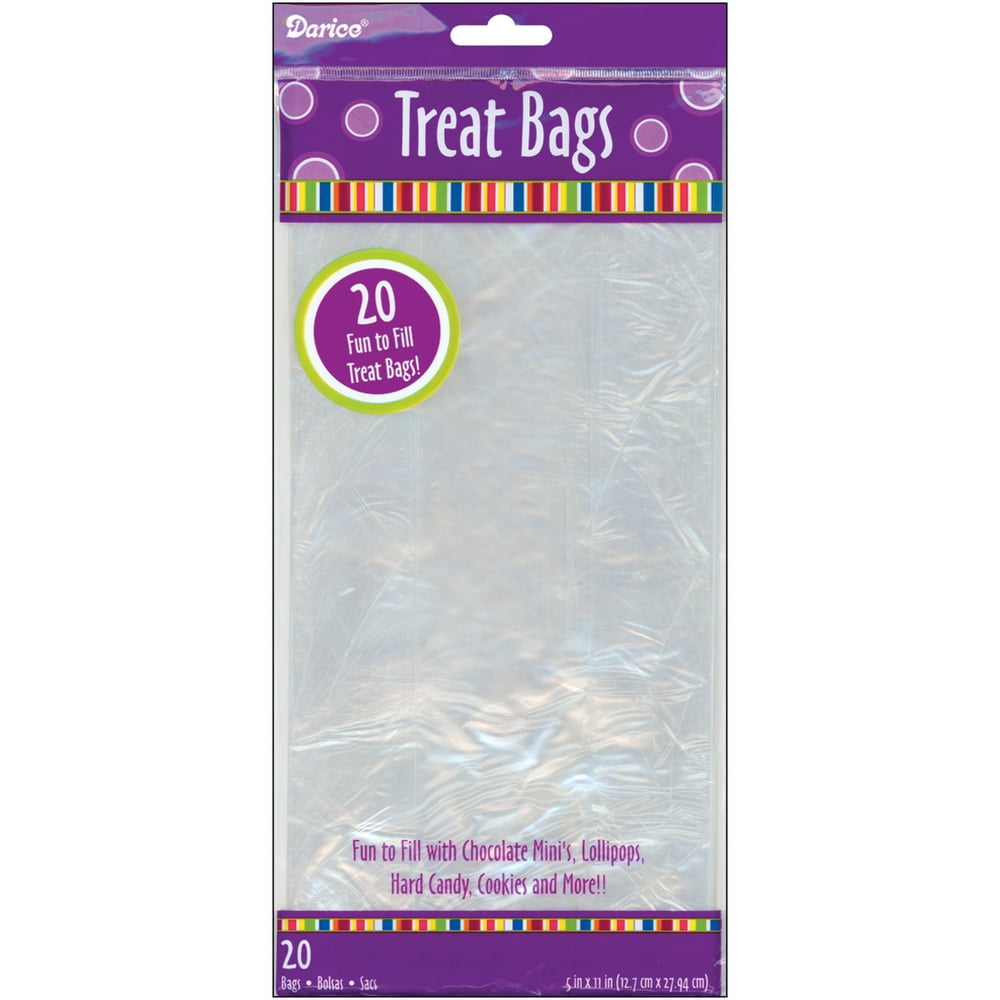 Treat Bags 5"X11" 20/PkgClear