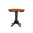 thumbnail image 4 of East West Furniture Jackson 3-piece Wood Dining Set in Black and Cherry, 4 of 7