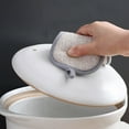 thumbnail image 6 of Travelwant 8Pcs/Set Scrub Microfiber Sponge with Hanger, Non-Scratch Premium Reusable Sponge with Heavy Duty Scrubber for Kitchen Easily Cleaning Dishes, Pots and Pans, 6 of 7
