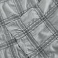 thumbnail image 2 of Dainty Home Crinkle Plaid Textured Embossed Weaved Plaid Designed Fabric Shower Curtain 70"W x 72"L in Gray, 2 of 5