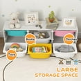 thumbnail image 4 of Qaba Kids Toy Storage Organizer with 6 Removable Plastic Bins, 4 of 10