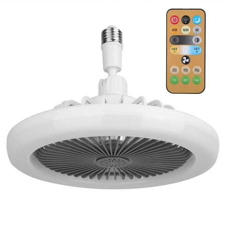 Ceiling Fan with Light Remote & E27 Socket