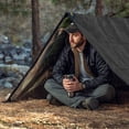 thumbnail image 4 of Arcturus XL Survival Tarp - Insulated Reflective Thermal Camping Tarp - 8.5 ft x 12 ft, Black, 4 of 7