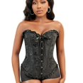 thumbnail image 4 of Corsé de pecho completo para mujer, corsé bustier gótico vintage, 4 of 5