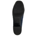 thumbnail image 4 of REACTION KENNETH COLE Womens Navy Embellished Stretch Rida Round Toe Block Heel Dress Booties 9.5, 4 of 4