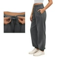thumbnail image 2 of DHFJKG High Waist Jogger Pants For Women Solid Color Loose Fit Comfortable Ankle-Tied Sweatpants With Pockets Drawstring Elastic Waistband Soft Athletic Wear Breathable Trousers, 2 of 9