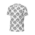 thumbnail image 5 of Rocae Black Squirrel for Men's Mesh Quick-Dry Short Sleeve Workout T-Shirt,Mens Crew Neck Tee Lightweight Soft Classic T Shirts 5X-Large, 5 of 9
