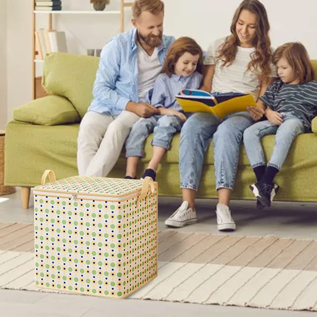 Hearthoom Thickened Storage Bag Jumbo, Clothes Quilt Moving Packing Organizer, Large Capacity Household Bag, Farmhouse Floor Rug Strength
