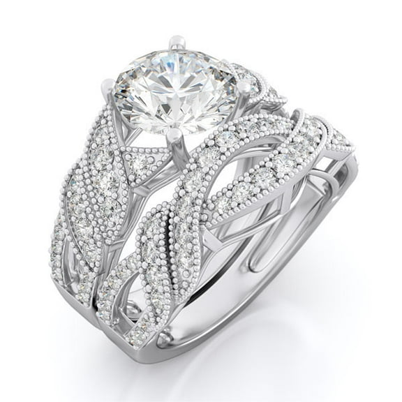 925 Sterling Silver Wedding Engagement Ring For Women IcePosh 5 6 7 8 9