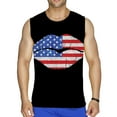 thumbnail image 2 of DPTALR Men Casual Round Neck Pullover Flag 3D Digital Printing T-shirt Tops Vest, 2 of 5