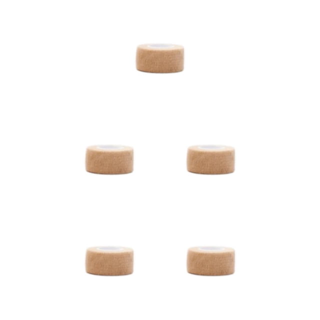 Justharion 6pcs Cloth Stay In Game Sport Elastic Bandage - Protective And Comfortable Adhesive Elastic Bandage complexion color 2.5cm*4.5m 5Set