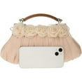 thumbnail image 5 of Kukuzhu Flower Evening Handbags Women Chic Soft Wedding Party Evening Clutch Purse, 5 of 6