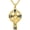 C, variant on St. Patrick Necklace for Men, 14K Gold Plated Abalone Cross Gift