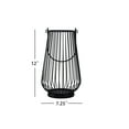thumbnail image 2 of Mainstays 12" Black Metal Wire Candle Holder Lantern, Large, 2 of 6