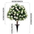 thumbnail image 3 of Outdoor Artificial Tree with Ground Stake, Realistic Faux Potted Plant for Garden Patio Yard Decor, UV Resistant and Weatherproof, Easy Insert Design, No Maintenance Gree, 3 of 4