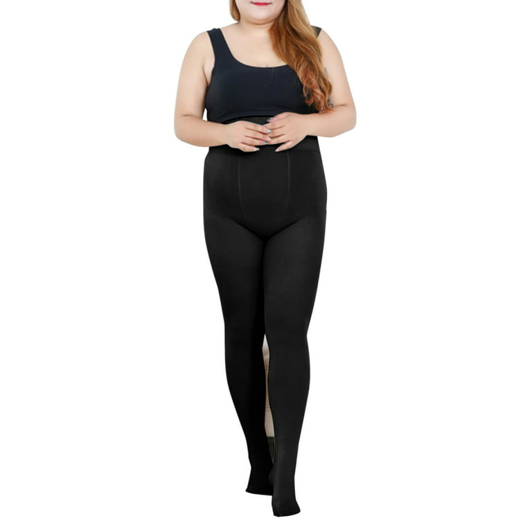 Pgeraug Leggings for Women Solid Color Large Size Bottoming