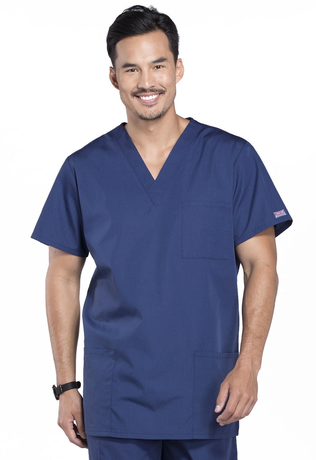Unisex Men/Women V-Neck Scrub Top Petite Size Medical Hospital Nursing Uniform 