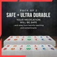 thumbnail image 3 of MEDca Weekly AM/PM Pill Organizer, 7-Day 2x Daily, 2-Pack, 3 of 9