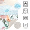thumbnail image 4 of Toilet Rug Set Non-Slip Bathroom Rugs Soft Plush Machine Washable Contour Bath Mat Soft Pink Watercolor Floral 24x20/24x16, 4 of 9