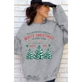 thumbnail image 7 of Womens White Christmas Sweatshirt Crewneck Christmas Tree Graphic Shirts Oversized Xmas Pullover Sweater, 7 of 7
