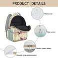 thumbnail image 3 of Foal & Cute Rainbow Print Student Backpack - Waterproof Ergonomic School Bag for College Teens, Durable Bookbag with Spinal Support & Organized Pockets, 3 of 5