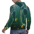 thumbnail image 6 of Uemuo Jelly Fish Pattern Men's Hoodie - Casual Pullover Hoodie with Kangaroo Pocket, Stylish Hooded Sweatshirt for Everyday Wear-3X-Large, 6 of 7