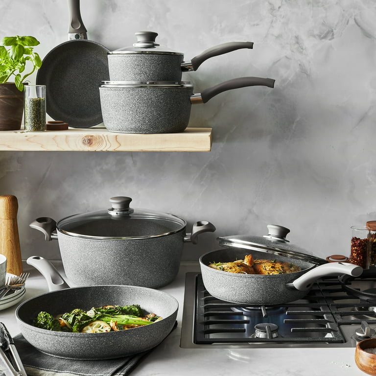 forged aluminum cookware set with granite
