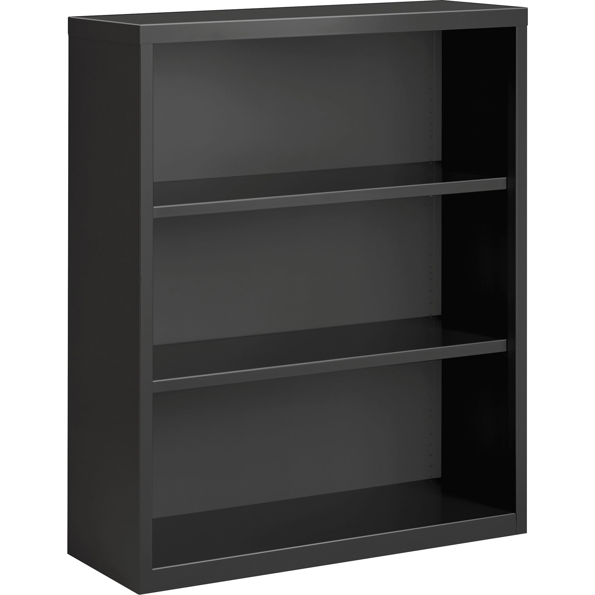 Lorell Bookcase 3Shelf Steel 341/2"x125/8"x30" Charcoal 59692