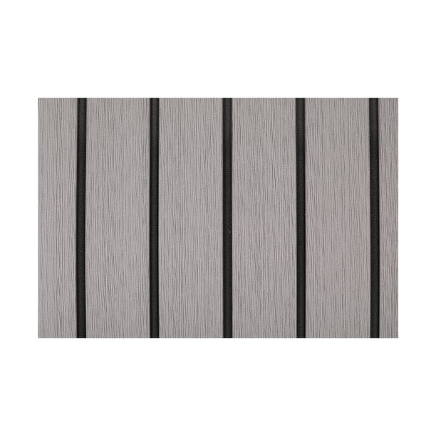Kenally Pad Deck EVA Teak Black Vertical Bar Sheet Antideslizante Resistente al desgaste Almohadillas blandas Habitación nórdica Barco Bombillas para automóviles Gris
