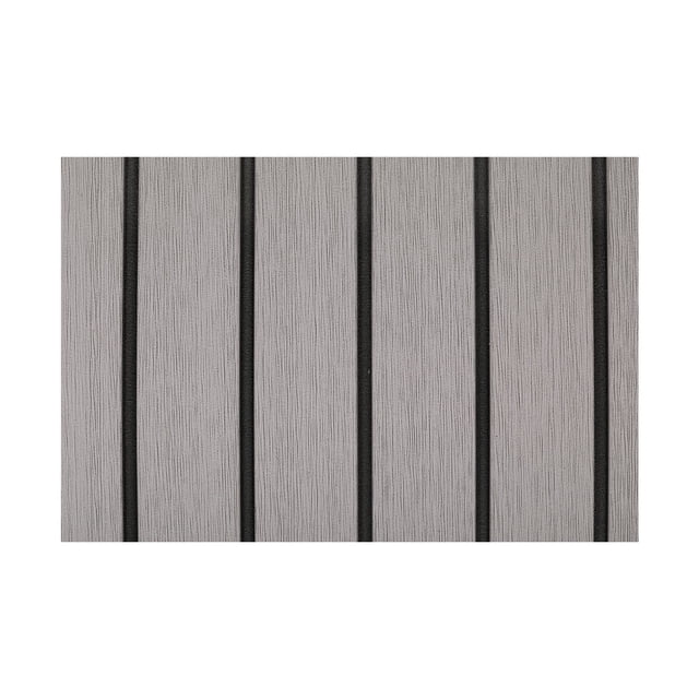 Riwesomey Pad Deck EVA Teak Black Vertical Bar Sheet Antideslizante Resistente al desgaste Almohadillas blandas Habitación nórdica Barco Bombillas para automóviles Gris