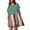 Green, variant on LYXSSBYX Pajamas for Women Set Fashion Women's Casual Short Sleeve Dress Round-Neck Ladies Patchwork Mini Dresses
