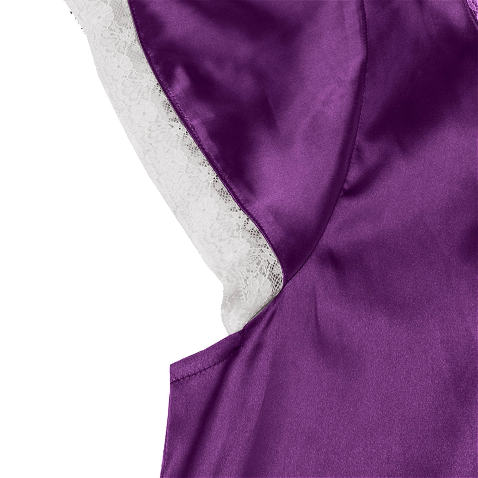 BONIXOOM Womens Christmas Pajamas Christmas Pajamas Sleepwear None Short Sleeve Sleep Tops Solid Purple XXXXL
