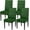 Grass Plants, variant on Green Football Pattern Chair Covers for Dining Room Set of 6, Washable Spandex Parsons Slipcovers, Removable Kitchen Chair Cover, Stretch Seat Protector for Home Party Hotel