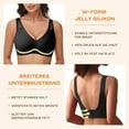 thumbnail image 6 of HOWPAY Full Coverage Bras for Women Wireless Push up No Underwire Supportive Stretch Sports Pullover Bralettes Comfortable Soft T-Shirt Bra Black L, 6 of 7