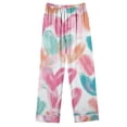 thumbnail image 5 of Puntoco Pijamas para mujer, moda informal para mujer, conjunto de pijama con solapa de manga larga y estampado navideño, conjunto de pijama informal con pantalón superior, 5 of 5