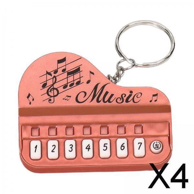 Llavero de Piano Baoblaze Mini Jugable 4 Piezas