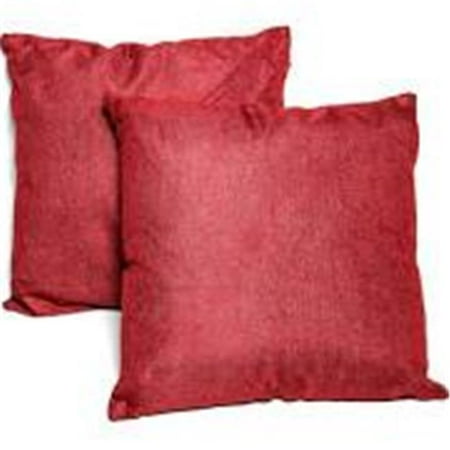 Innova Imports Square Indoor/Outdoor Throw Pillows, Red - Pack of 2