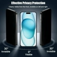 thumbnail image 2 of POINTERTECK Privacy Screen Protector for iPhone 15 Plus – Anti-Peeping  Matte Finish  9H Hardness, 2 of 6